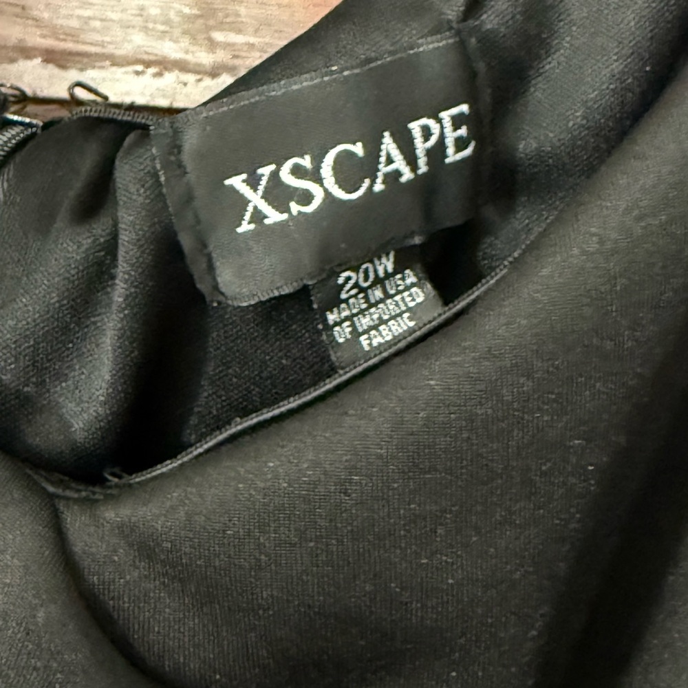 XScape Evenings Off the Shoulder Scuba Knit Gown size:20W - Picture 9 of 12